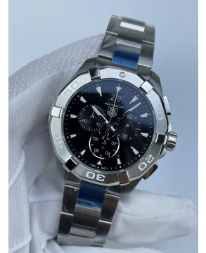 (준비완료/특급배송)NO.2845/신공장 태그호이어 아쿠아레이서 쿼츠 크로노 블랙 CAY1110.BA0927