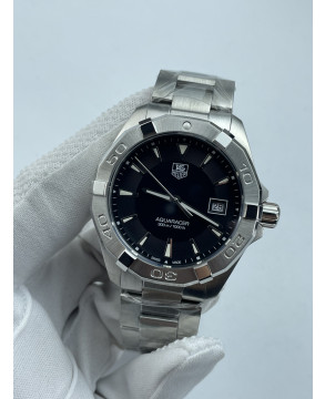 (준비완료/특급배송)NO.3579/ 신공장 태그호이어 아쿠아레이서 300M 쿼츠 스틸 블랙다이얼